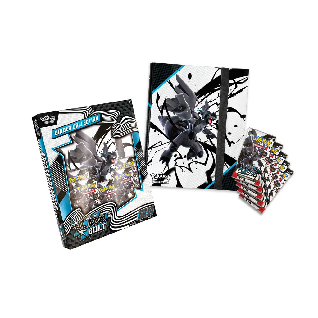 Black Bolt Pokémon Binder + Poster Collection with Booster Packs